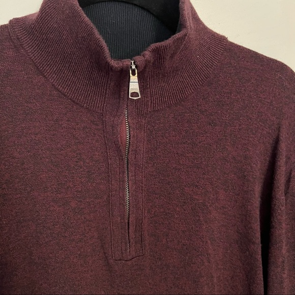 Banana Republic Luxe Collection Quarter-Zip Sweater - Picture 3 of 6